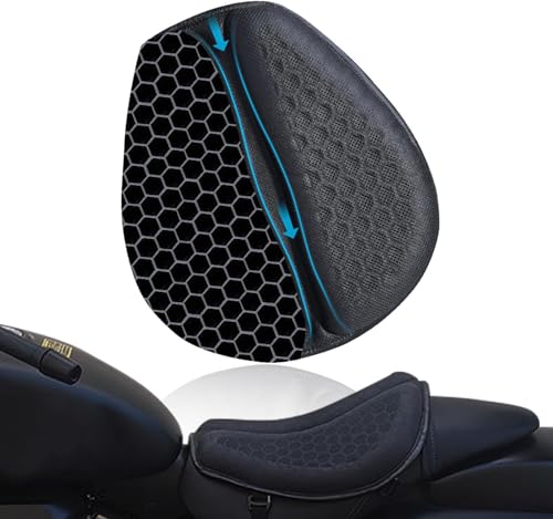 Image of PilloWillo 3D Gel Bike Seat Cushion Pad | Shock-Absorbing Honeycomb Gel Cover for Long Rides | Universal Fit for Bikes, Office & Car Seats | Durable, Breathable & Pressure Relief Support