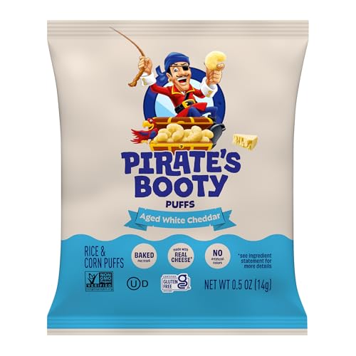 Pirate's Booty Aged White Cheddar and Cheddar Blast Cheese Puffs Variety Pack, 18ct - image 4