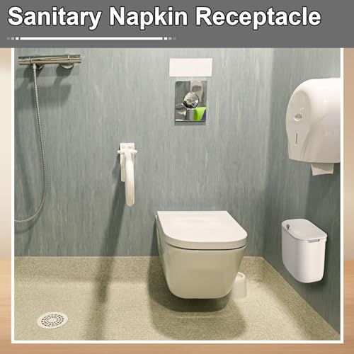 Tioncy BOO-TIONCY-3574 2 Pcs Sanitary Napkin Receptacle Plastic Wall Mounted Tampon Disposal Bin thumb #5