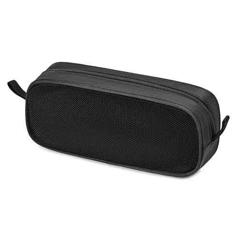 Laptop Chargers Case,Zipper Mesh Electronics Accessories Bag for Laptop Tablet Power/Mouse/Cord/USB Accessories,Black