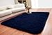 ACTCUT Ultra Soft Indoor Modern Area Rugs Fluffy Living Room Carpets for Children Bedroom Home Decor Nursery Rug 4x5 Feet, Navy