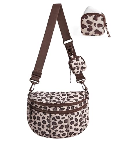 Image of BAGSMART Crossbody Bags for Women, Puffer Cute Bum Bag with Pouch, Quilted Hobo Bag for Daily Travel College