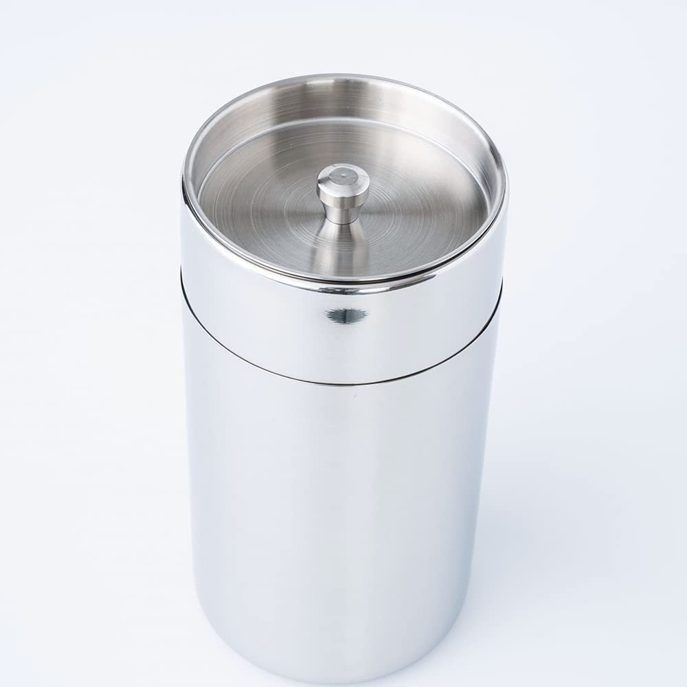 Amazon｜青芳 CASUAL PRODUCT ステンレスお茶缶 220g 019739