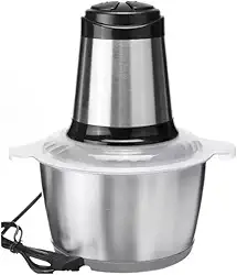 CONGSHOP Moedor Elétrico 2L INOX Triturador Potente Carne Picador Temperos Legumes