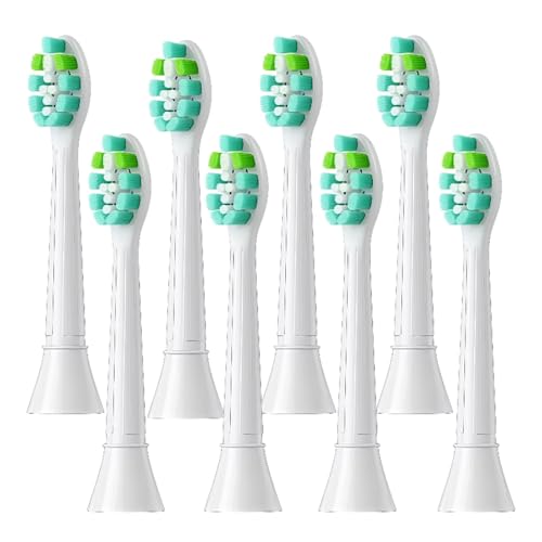 Cabezal De Repuesto For Cepillo De Dientes Eléctrico. Compatible Con Philips HX9342/HX9332/HX9382/RS950/R710/R732/RS910/RS930(White C 092 x8)