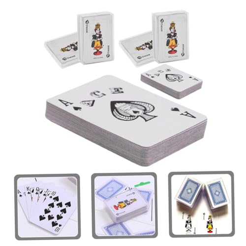 FRCOLOR 6sätze Miniatur-Spielkarten Kleine Pokerkarten Reisenutzung Spielkartenspielzeug Mini-kartenspiel Puppenhausspielzeug Miniaturkarten Für Junge Mädchen Langlebig Platzsparend – Bild 4