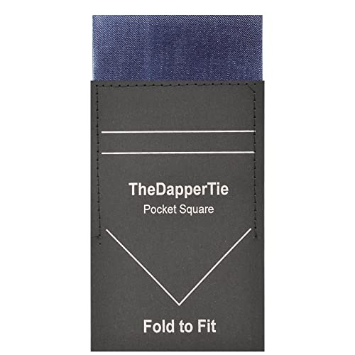 Dark Grey Solid Flat Pre Folded Pocket Square on Card For Men