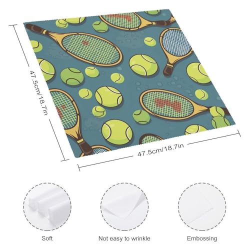 Servilletas de tela decorativas estampadas 18.7x18.7 in pack x4 miniatura 2
