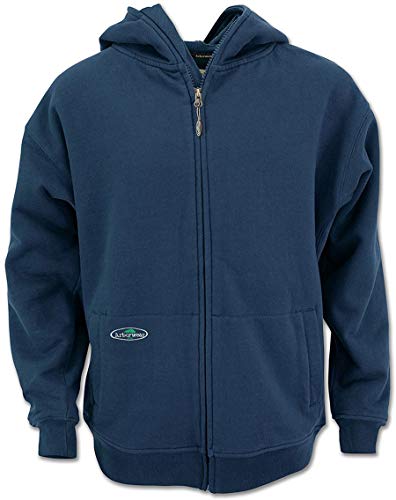Arborwear Double-Thick Full Zip Hoodies for Men - Heavyweight Cotton Fleece Mens Sweatshirt with Inner and Handwarmer Pockets