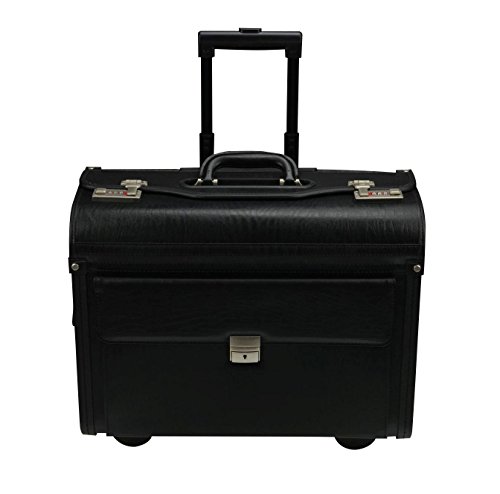 Alassio 92301 - pilotenkoffer Silvana, van imitatieleer, ca. 48 x 39,5 x 23 cm, zwart - Image 5