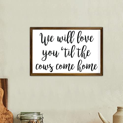 Weiamaoyi We Will Love You Til The Cows Come Home, Nursery Sign thumb #6