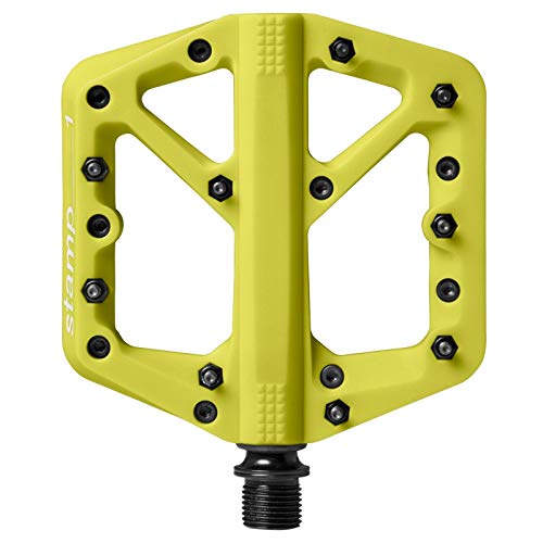 CRANKBROTHERS Stamp-1 Pedales, Unisex Adulto, Amarillo limón, Small