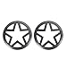 u-Box JK Turn Signal Light Cover Guard Five Star Front Light Lamp Cover Blinker Insert Guard Cover Trim for Jeep Wrangler 2007-2018 JK 2 Door & JKU Unlimited 4 Door - 2PCS