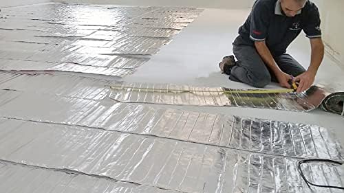 Underfloor Heating Kit for Under Laminate & Wood Floors, Electric 150w /m² with T5 Touch Screen Thermostat, 19/m²