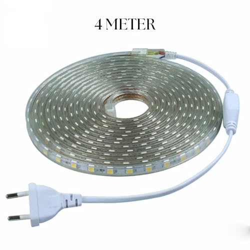 Image of 4 Meter LED Strip Light with Connector | Flexible Decorative Rope Light for Home, Bedroom, TV Backlight, Ceiling, Party & Festival Decoration (Pink, 4 Meter)