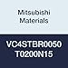 Mitsubishi Materials VC4STBR0050T0200N15 VC4STB Series Carbide Miracle End Mill, 4 Short Flute, Ball Nose Taper Shape, 15 mm Neck Length, 0.5 mm Corner Radius, 2? Taper Angle, 2 mm LOC