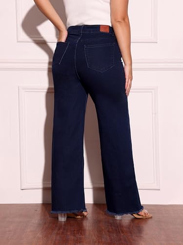 Image of Miss Chase A+ Women's Bootcut High Rise Regular-Length Stretchable Denim Shaping Jeans