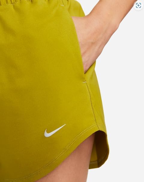 Nike One Women's Dri-FIT Ultra High-Waisted 3" Brief-Lined Shorts (US, Alpha, Medium, Regular, Regular, Bronzine) - image 3