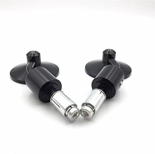Miniatura 5 de HONGK - Juego de espejos redondos negros para motocicleta de 78 pulgadas, compatible con CB1000R CB1300 CB600F Hornat CBF600 Shadow Valkyrie Magna