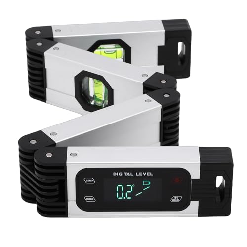 ASHATA 60CM�f�W�^���܂肽���݃��x���A4�Z�N�V�����|�[�^�u���}���`�A���O������c�[���A�}�O�l�b�g�t���A�R�[�i�[�K�i�؍H����ы����\�ʗp