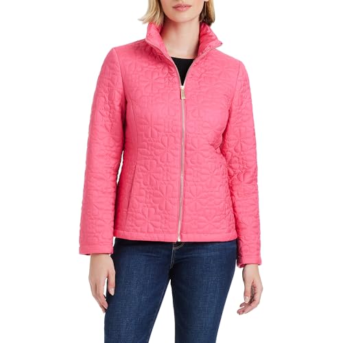 Kate Spade New York Women’s Watermelon Pink Quilted Jacket: Your Go-To Style Buddy for Any Season! - Image 5