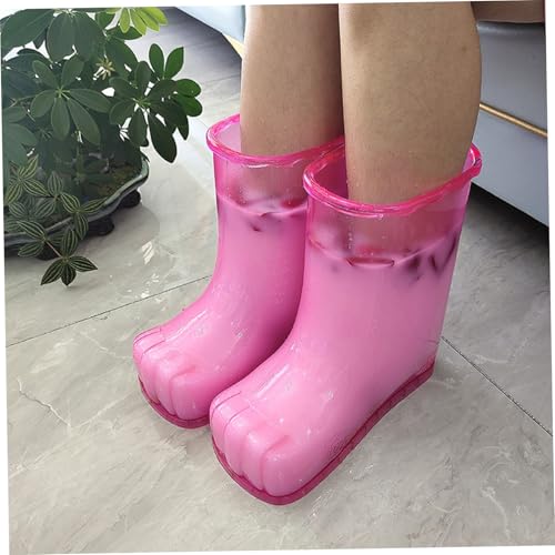 Masajeador de pies con baño térmico plástico rosa miniatura 4