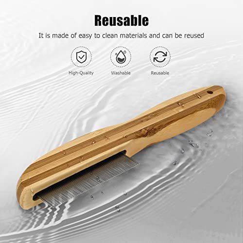 Dandruff-Comb-Stainless-Steel-Fine-Tooth-Comb-Wooden-Handle-Dandruff-Remover-Flea-Lice-Comb-Multifunction-Hair-Grooming-Brush-for-Kids-Adults-Pets-Dog - Cucciolini Doodles   Dandruff-Comb-Stainless-Steel-Fine-Tooth-Comb-Wooden-Handle-Dandruff-Remover-Flea-Lice-Comb-Multifunction-Hair-Grooming-Brush-for-Kids-Adults-Pets-Dog