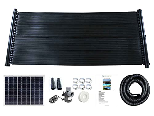 LOWENERGIE Total Solar Swimming Pool Heater Mat 20w Panel Pump Pool Hose Kit (1 MAT, 0.66 X 1.5M)