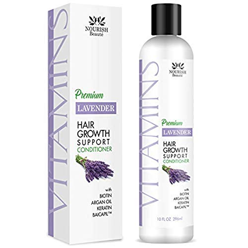 Nourish Beaute Vitamins Premium Conditioner for Hair Loss to Promote Hair Regrowth, Lavender, 10 Ounce