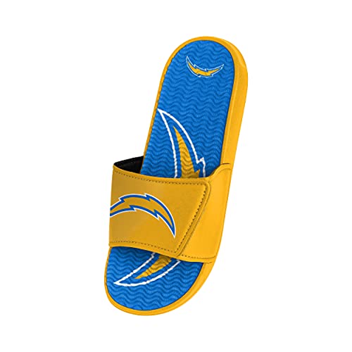 FOCO Los Angeles Chargers NFL Mens Colorblock Big Logo Gel Slide - XL3