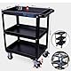 KS Tools TOOLS Service-Wagen [Powered by KS TOOLS] BT150900 Werkstatt Service-Wagen Schwarz 76, 3 x 44, 3 x 84, 3 cm (B x T x H)