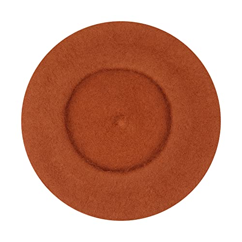Image of Klong Women Wool Beret Hat French Style Solid Color