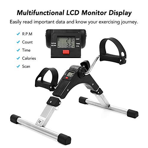 Machine d'exercice pas à pas pliable avec mini vélo intérieur et résistance réglable - 2