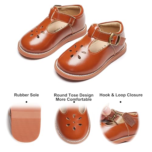 Felix & Flora Toddler Little Oxford Brown Girl Mary Jane Dress Shoes Size 11 thumb #2
