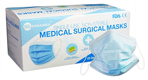 500 Pack/Level 2/3-Ply Disposable Face Mask