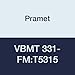 Pramet VBMT 331-FM:T5315 Carbide Indexable Turning Insert, Cast Iron (K15), Finishing-Semi Roughing, 0.016" Radius, Positive (Pack of 10)