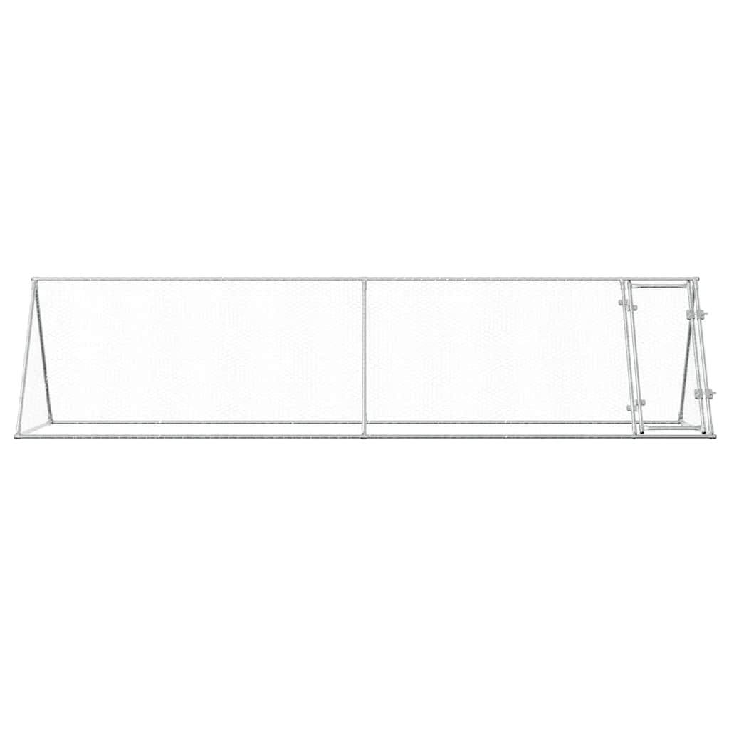 Jaula para gallinas, 400 x 105 x 91 cm, acero galvanizado, para pollos, animales pequeños, jaula para pájaros y mascotas