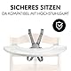 hauck Play Sorting Set, Giraffe White - Spielbrett mit Sortierspiel Kompatibel mit Alpha+ & Beta+ Holzhochstuhl, Baby Holz Spielzeug Fördert Auge Hand Koordination