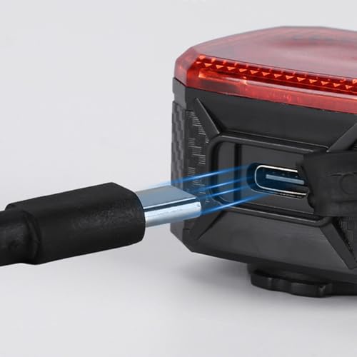 Lumière de sécurité arrière avec capteur imperméable pour cycliste - 5