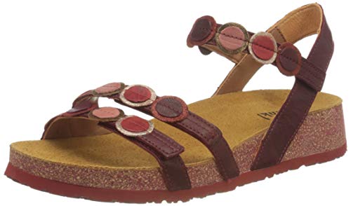THINK! KOAK, Sandali Donna, 5000 Rosso Combi, 42