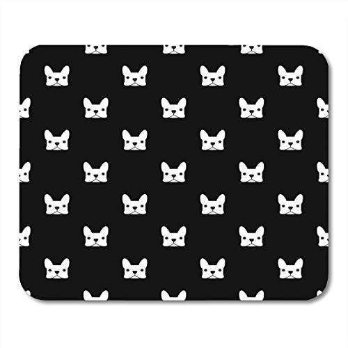 Preisvergleich Produktbild Mauspads Muster Französisch Bulldogge Welpe Frenchie Tier Umriss Gesicht Mauspad für Notebooks, Desktop-Computer Zubehör Mini Office Supplies Mausmatten