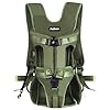 PetBonus Pet Front Dog Carrier Backpacks, Adjustable Pet Backpack, Legs Out Easy-fit Puppy Chest Carrier for Medium Small Dogs, Hands Free for Hiking, Cycling (Army Green, S)