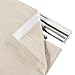 TWOPAGES Linen Roman Shades for Windows Custom Cordless Blinds for Indoor Windows,French Doors,Bedroom, Living Room, Bathroom(Sand Beige, Custom Made)