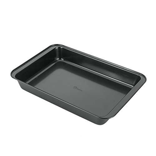 Rustidera Antiadherente 41X30X7Cm. Dolceforno Superior En Oferta Metaltex Dolceforno Rustidera, Acero, Negro, 41 Cm