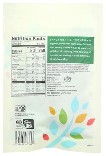 365 by Whole Foods Market, Organic Original Beef Jerky, 3 Ounce - image 2