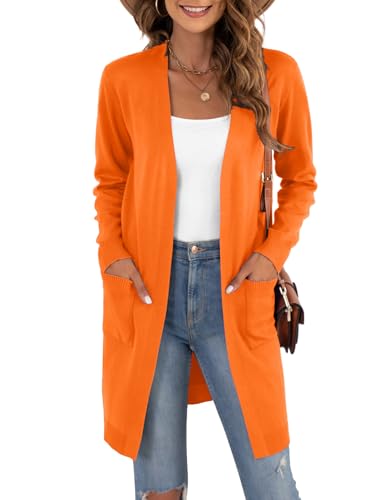 Image of VIISHOW Women's Classic Cardigans Long Sleeve Open Front Casual Knit Cardigan Sweaters Coat Soft Outwear