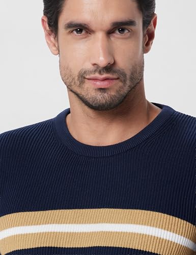 Image of Van Heusen Men's Luxury Sports Regular Fit Full Sleeve Crew Neck Sweater | Sophisticated Flair | Super Premium Fabric