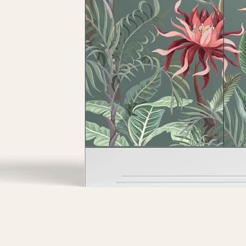 Image of Interio by Godrej Slimline 2-Door Digital Printed Steel Almirah (Enchanted Forest Tree Mist), 1-Year Warranty, 1 Locker