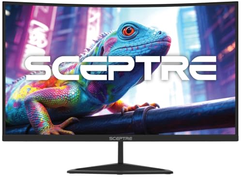 New! Sceptre 27-inch Curved Gaming Monitor 1080p 1500R up to 250Hz DisplayPort x2 HDMI x2 100% sRGB 1ms Build-in Speakers, Machine Black 2027 (C275B-FW250G Series) – Bild 2
