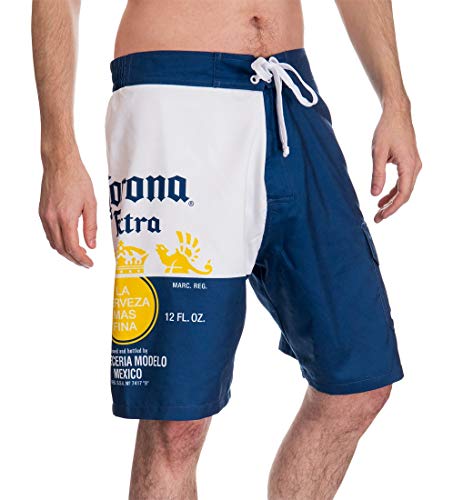 Corona Mens Bottle Label Boardshorts